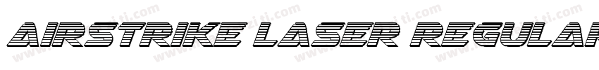 Airstrike Laser Regular字体转换